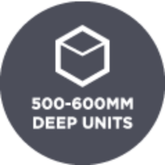 500-600mm deep units