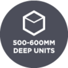 500-600mm deep units